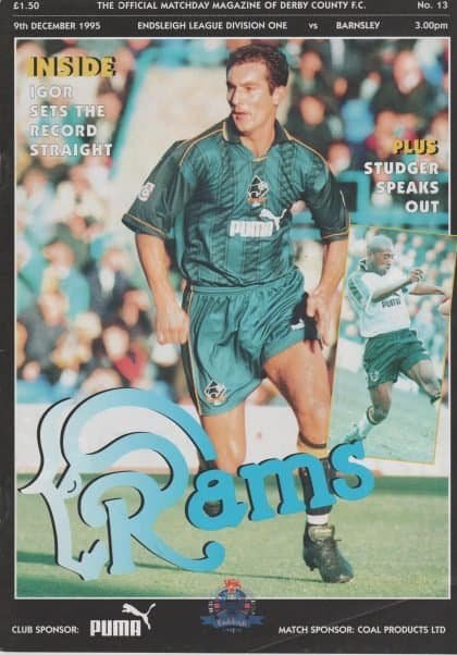 Derby County v Barnsley 09-Dec-1995