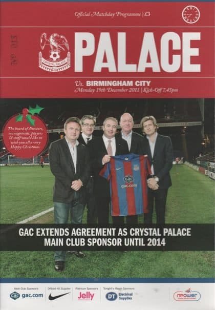 Crystal Palace v Birmingham City 19-Dec-2011