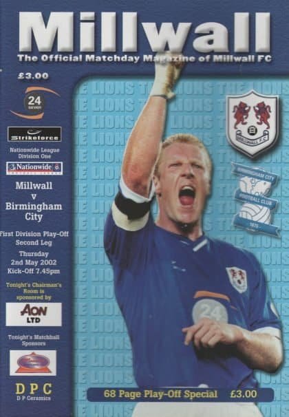 Millwall v Birmingham City 02-May-2002
