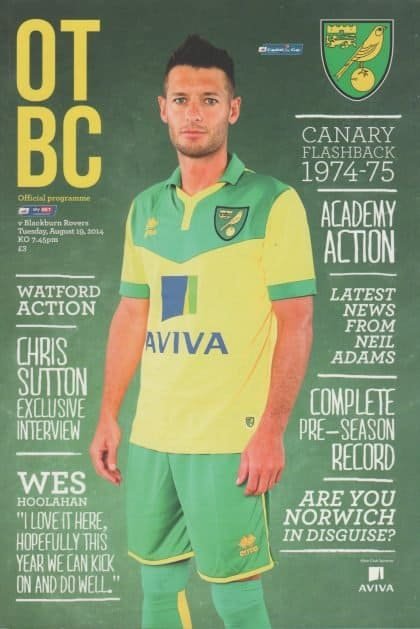 Norwich City v Blackburn Rovers 19-Aug-2014