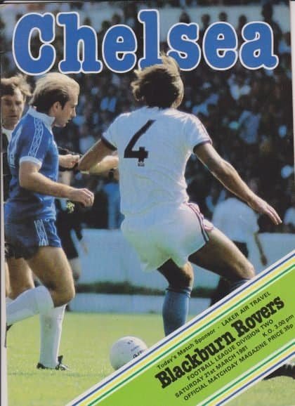 Chelsea v Blackburn Rovers 21-Mar-1981