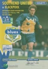 Southend United v Blackpool 21-Feb-1998