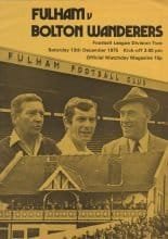 Fulham v Bolton Wanderers 13-Dec-1975