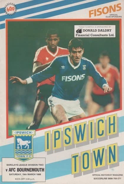 Ipswich Town v AFC Bournemouth 19-Mar-1988