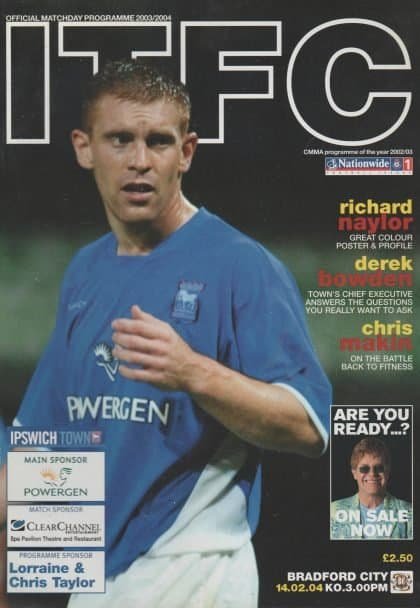 Ipswich Town v Bradford City 14-Feb-2004