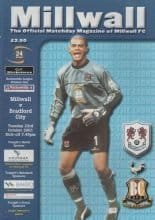 Millwall v Bradford City 23-Oct-2001