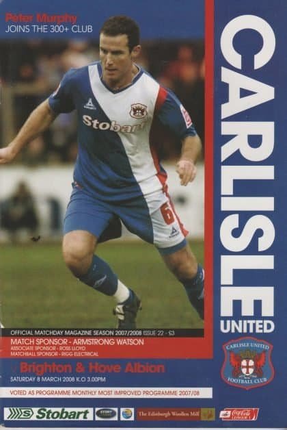 Carlisle United v Brighton and Hove Albion 08-Mar-2008