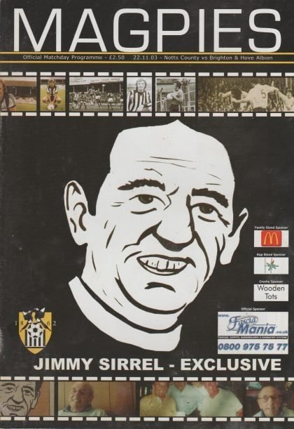 Notts County v Brighton and Hove Albion 22-Nov-2003
