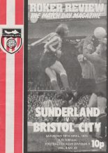 Sunderland v Bristol City 19-Apr-1975