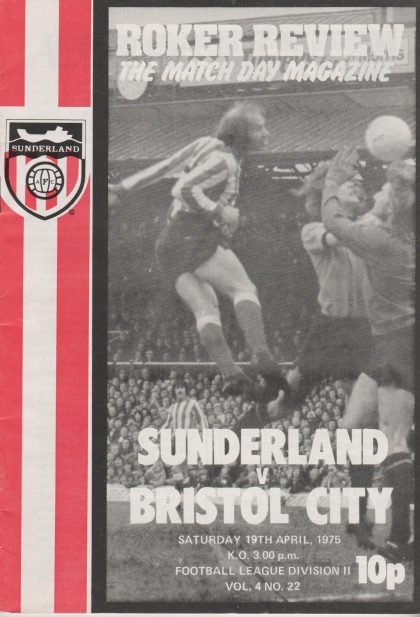 Sunderland v Bristol City 19-Apr-1975