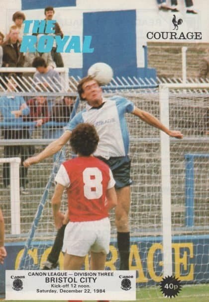Reading v Bristol City 22-Dec-1984