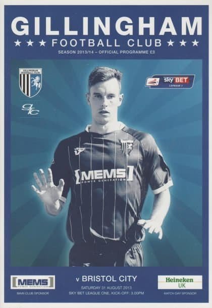Gillingham v Bristol City 31-Aug-2013