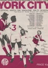 York City v Bristol City 08-Mar-1975