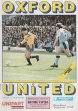 Oxford United v Bristol Rovers  18-Apr-1992