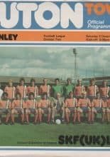 Luton Town v Burnley 03-Dec-1977