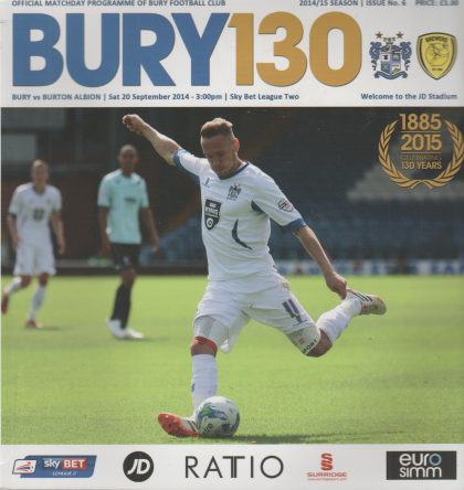 Bury v Burton Albion 20-Sep-2014