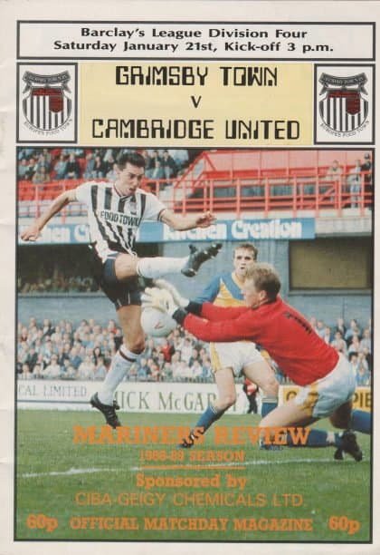 Grimsby Town v Cambridge United 21-Jan-1989
