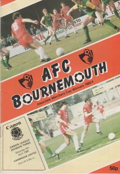 AFC Bournemouth v Cambridge United   06-Apr-1985