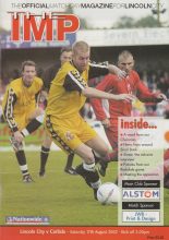 Lincoln City v Carlisle United 17-Aug-2002