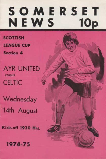 Ayr United v Glasgow Celtic 14-Aug-1974