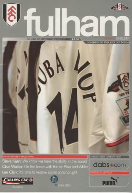 Fulham v Chelsea 30-Nov-2004