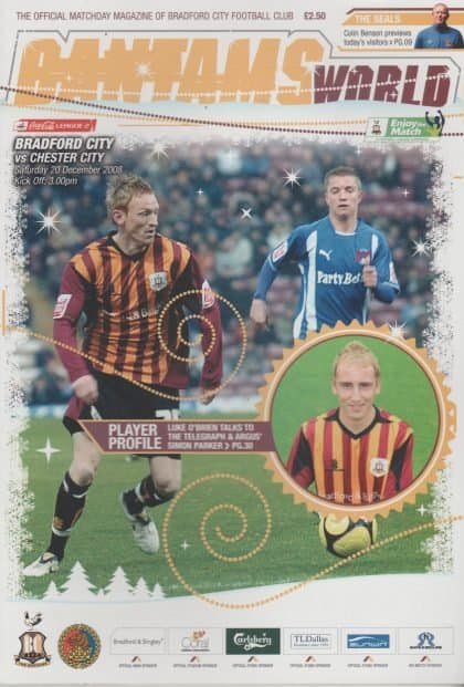 Bradford City v Chester City  20-Dec-2008
