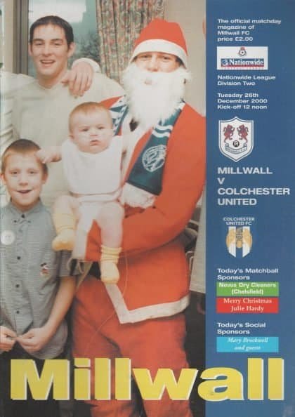 Millwall v Colchester United 26-Dec-2000