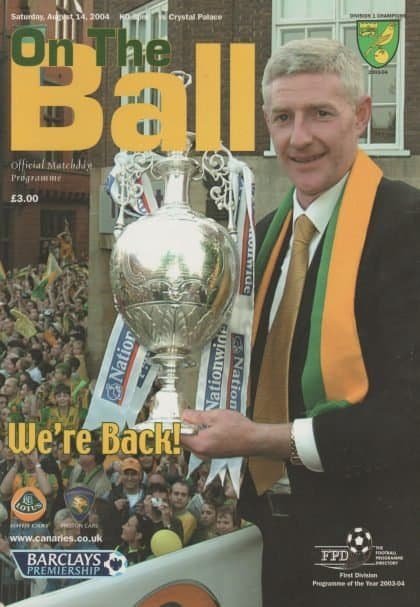 Norwich City v Crystal Palace 14-Aug-2004