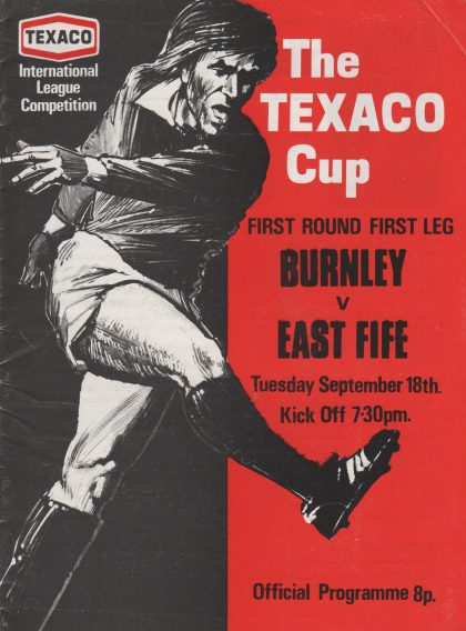 Burnley v East Fife  18-Sep-1973