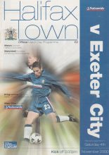 Halifax Town v Exeter City  04-Nov-2000