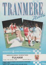 Tranmere Rovers v Fulham 19-Jan-1990