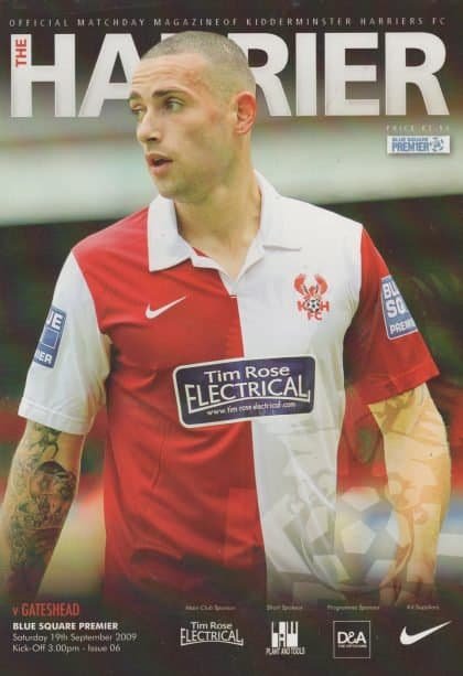 Kidderminster Harriers v Gateshead 19-Sep-2009