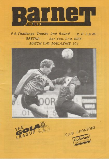 Barnet v Gretna   02-Feb-1985