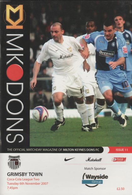 Milton Keynes Dons v Grimsby Town 06-Nov-2007