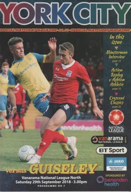York City v Guiseley 29-Sep-2018