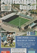 Peterborough United v Halifax Town 08-Aug-1998