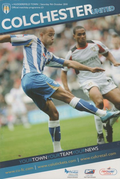 Colchester United v Huddersfield Town  09-Oct-2010