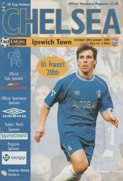Chelsea v Ipswich Town 20-Jan-2001