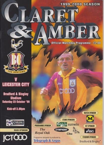 Bradford City v Leicester City 23-Oct-1999