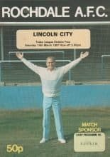 Rochdale v Lincoln City 14-Mar-1987