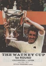 Colchester United v Luton Town 31-Jul-1971