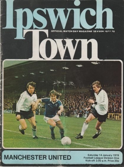 Ipswich Town v Manchester United  14-Jan-1978
