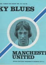 Coventry City v Manchester United  24-Aug-1976