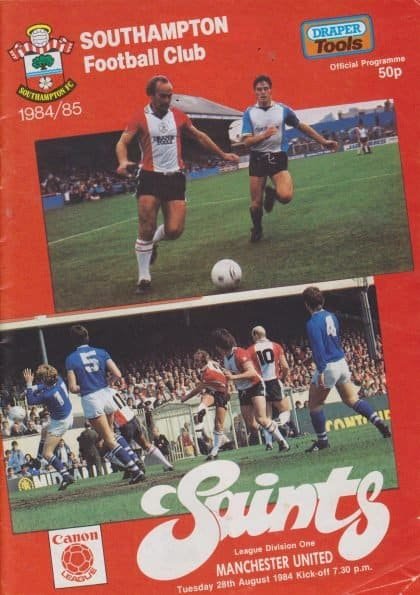 Southampton v Manchester United 28-Aug-1984