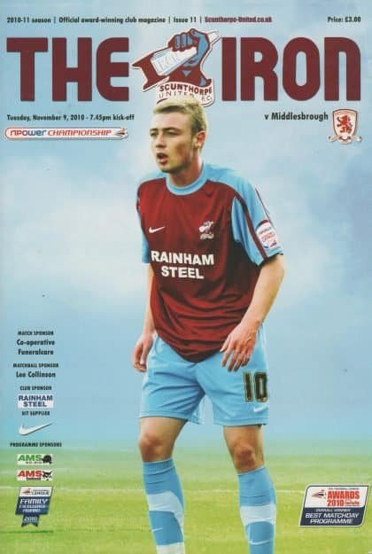 Scunthorpe United v Middlesbrough 09-Nov-2010