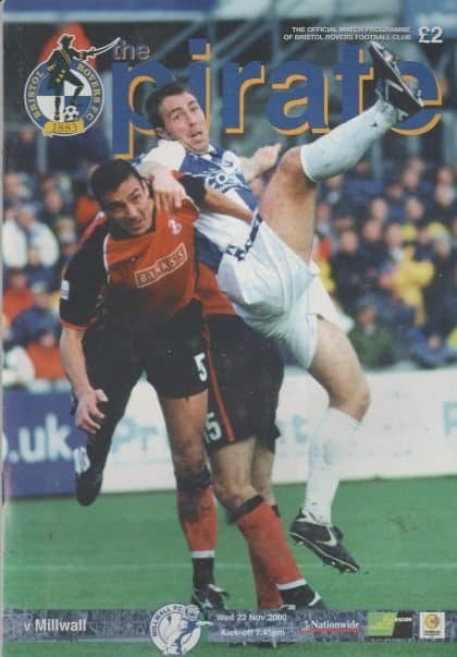 Bristol Rovers v Millwall 22-Nov-2000