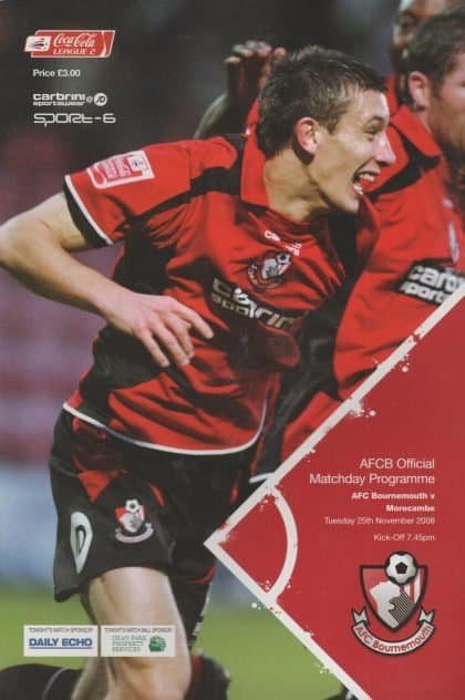AFC Bournemouth v Morecambe 25-Nov-2008