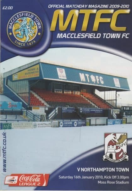Macclesfield Town v Northampton Town 16-Jan-2010