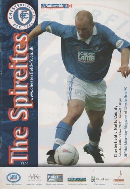 Chesterfield v Notts County 26-Oct-2002