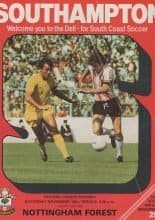 Southampton v Nottingham Forest 10-Nov-1979